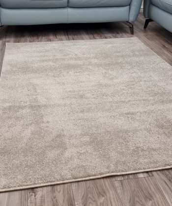 Light Beige Plain Solid Rug