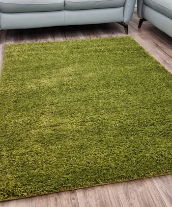 Green Fluffy Shaggy Plain