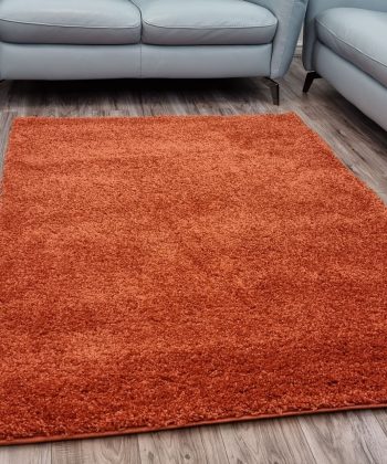 Terracotta Fluffy Shaggy Plain