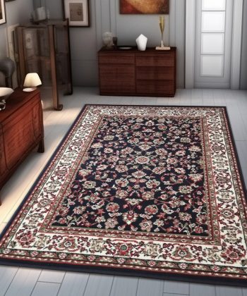 Traditional Oriental Blue Soft Carpet