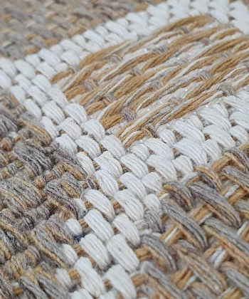 Trellis Rug Taupe Brown close4