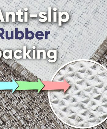 Anti-slip rubber backing