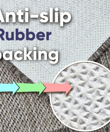 Anti-slip rubber backing