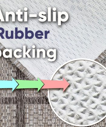 Anti-slip rubber backing
