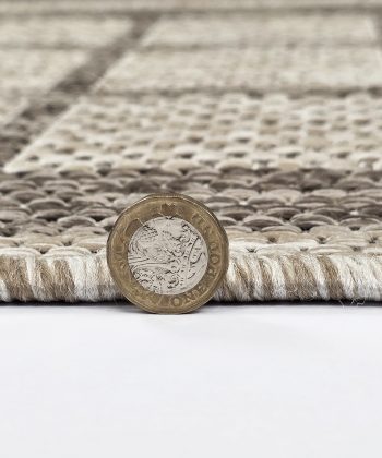 Vista1720TaupeBrownCheck Runner coin