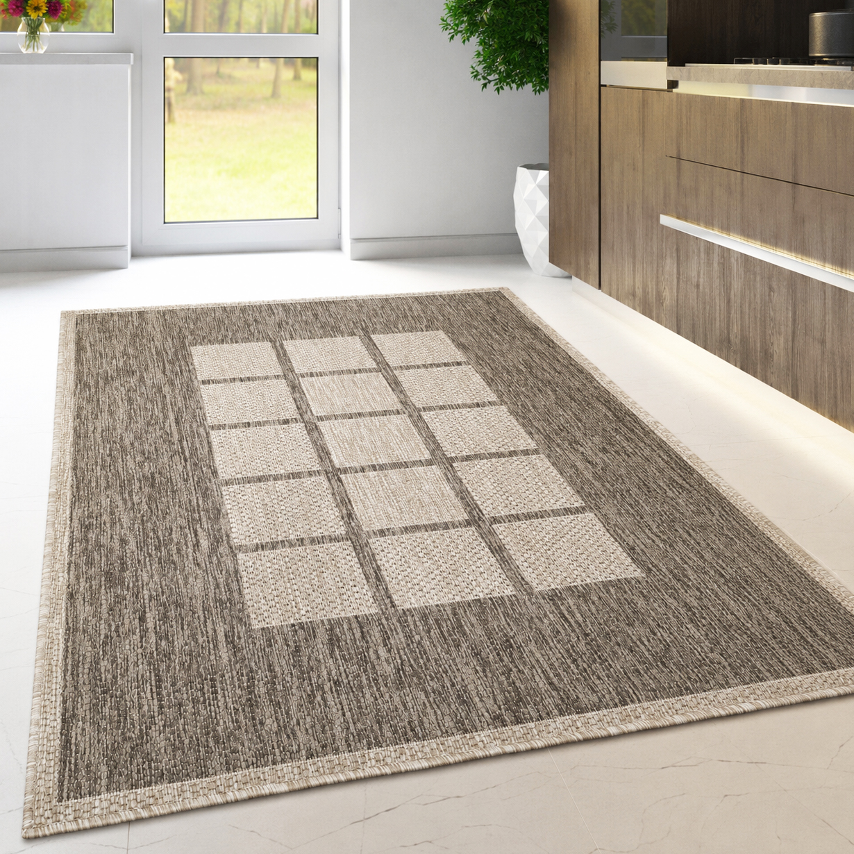 Vista1720TaupeBrownCheck